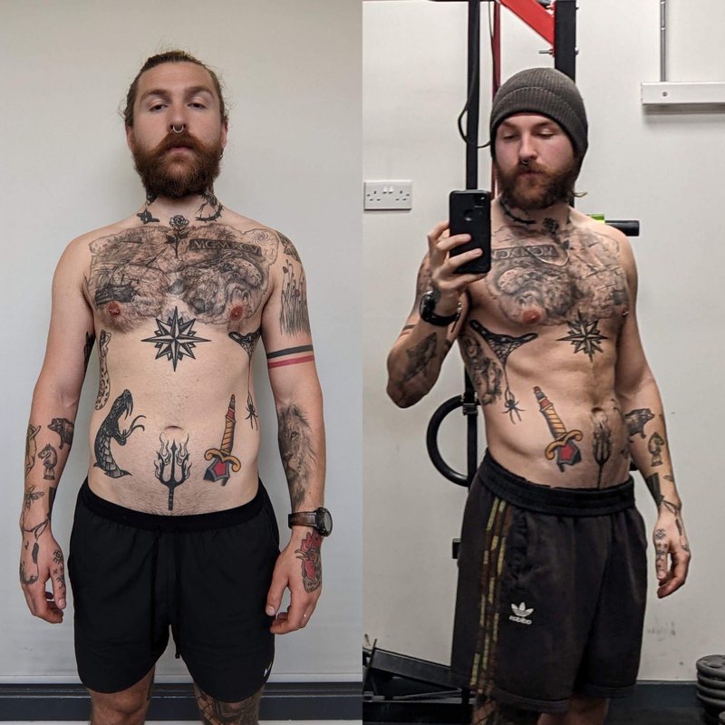 Client before and after