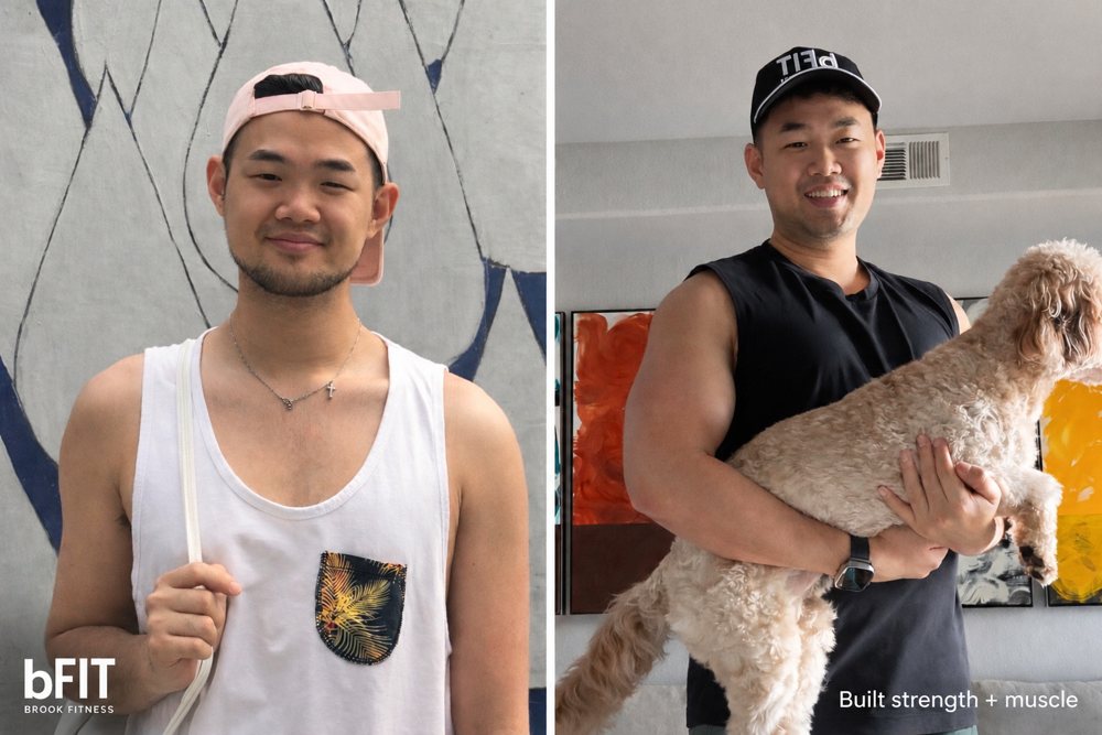 Client before and after